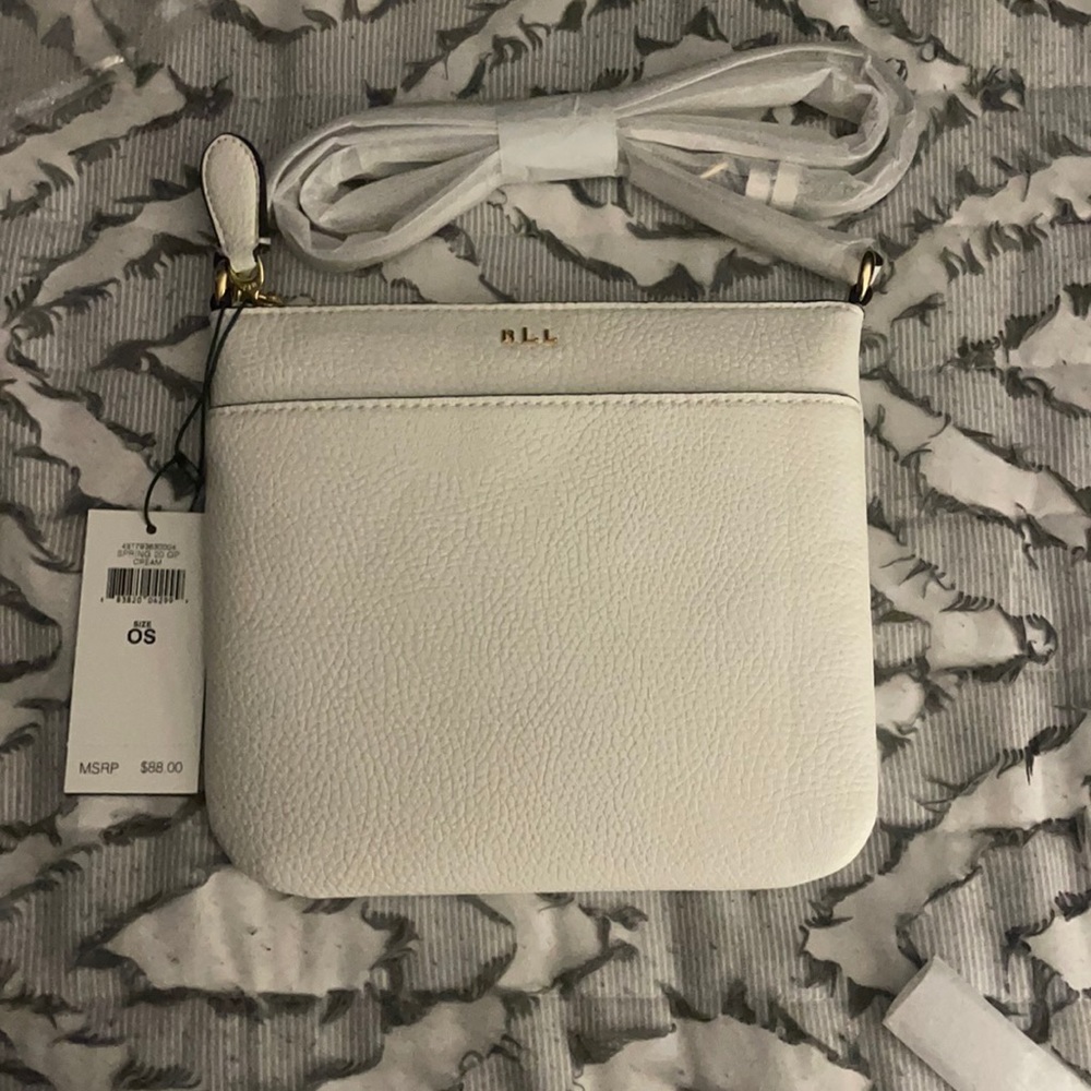 NWT Ralph Lauren crossbody spring cream
